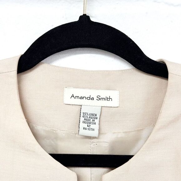Amanda Smith Linen Blend Jacket vintage - Picture 2 of 2